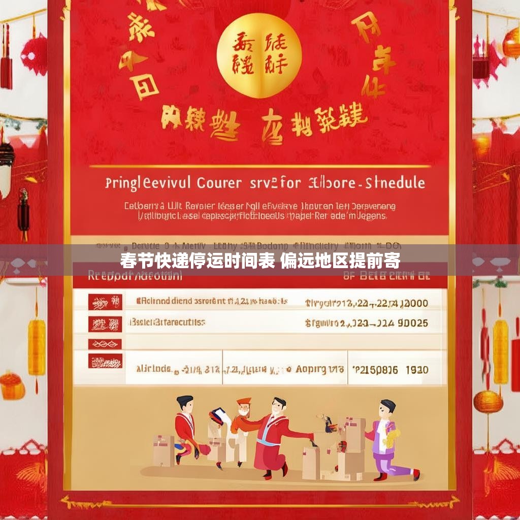 春节快递停运时间表 偏远地区提前寄